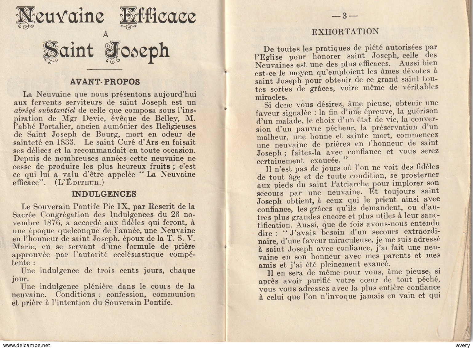 Neuvaine Efficace - A - Saint Joseph  25 Pp  Brochure  Livret - Religion