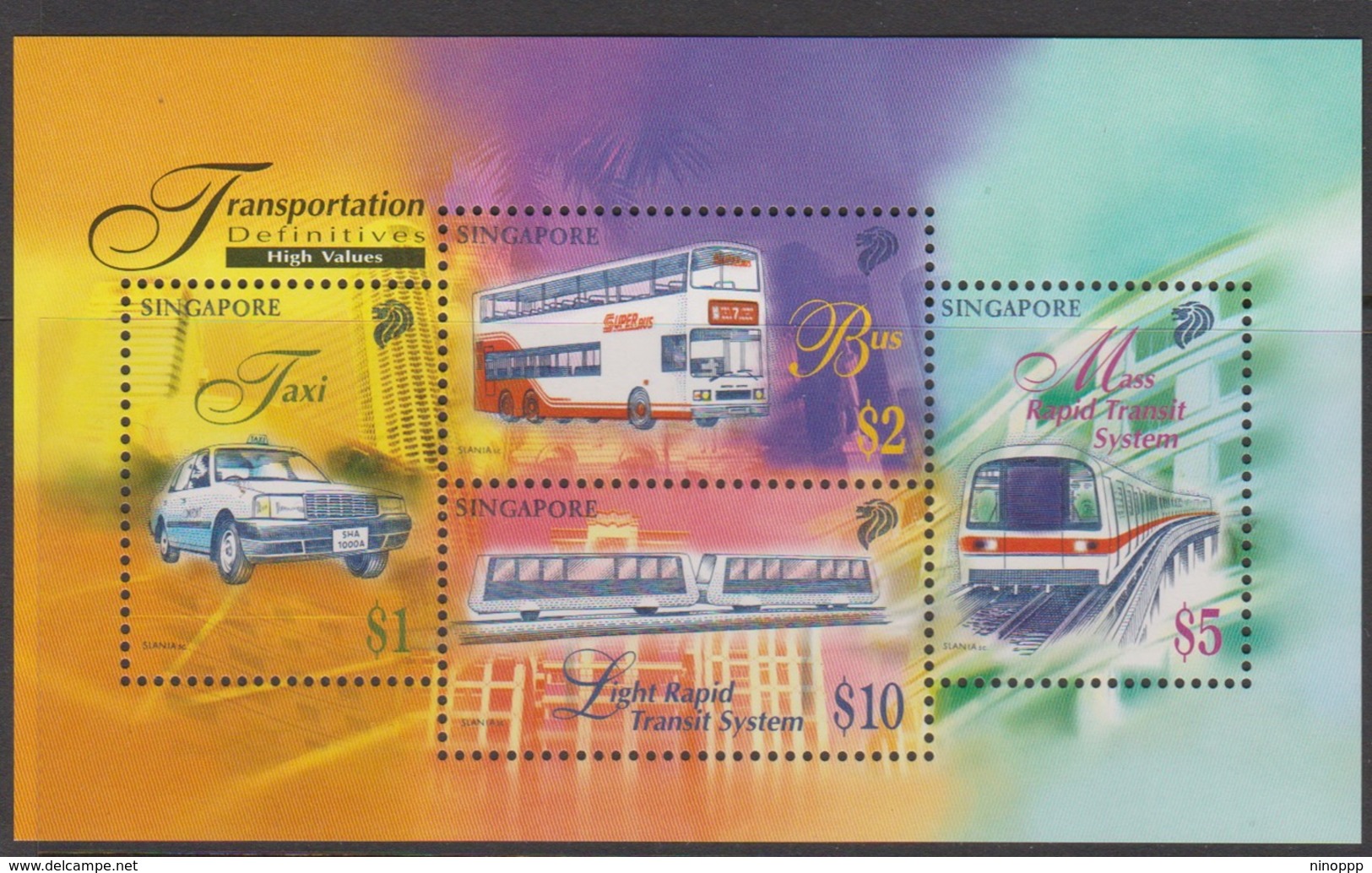 Singapore S97-4M 1997 Transport, Miniature Sheet Mint Never Hinged - Singapore (1959-...)