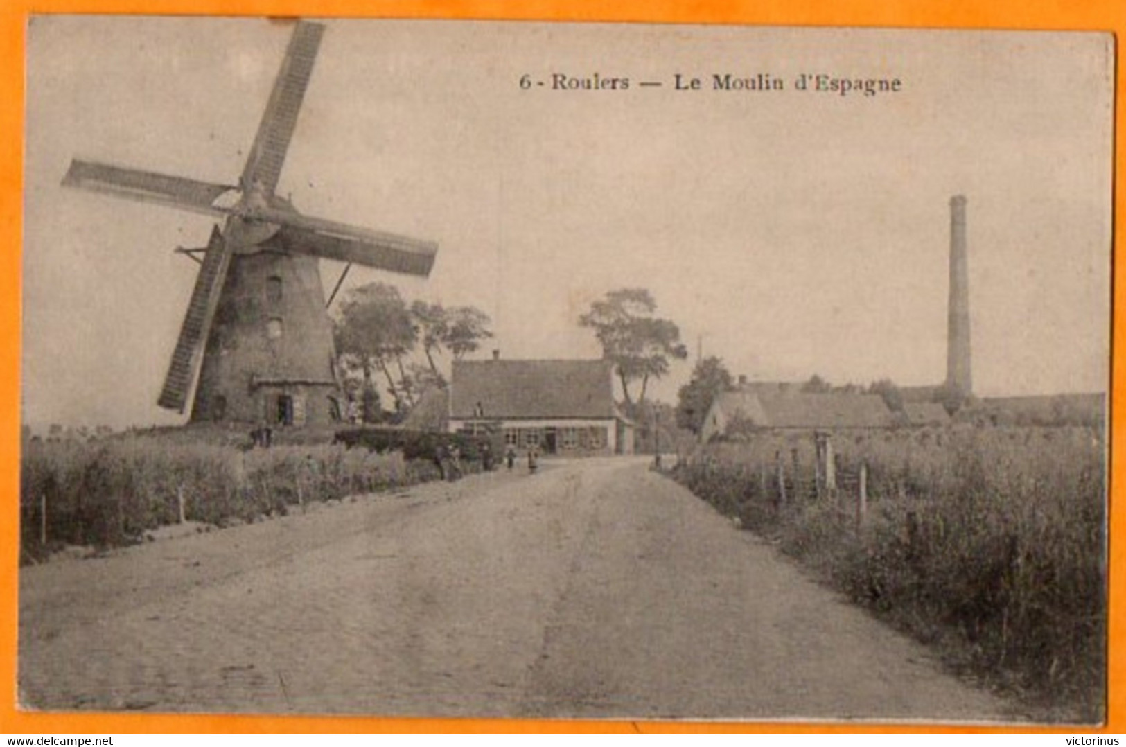 ROESELARE  -  ROULERS  -  LE MOULIN D'ESPAGNE  -   Février 1915  ( Soldat Alsacien  SCHLEIFER  Strasbourg ) - Roeselare