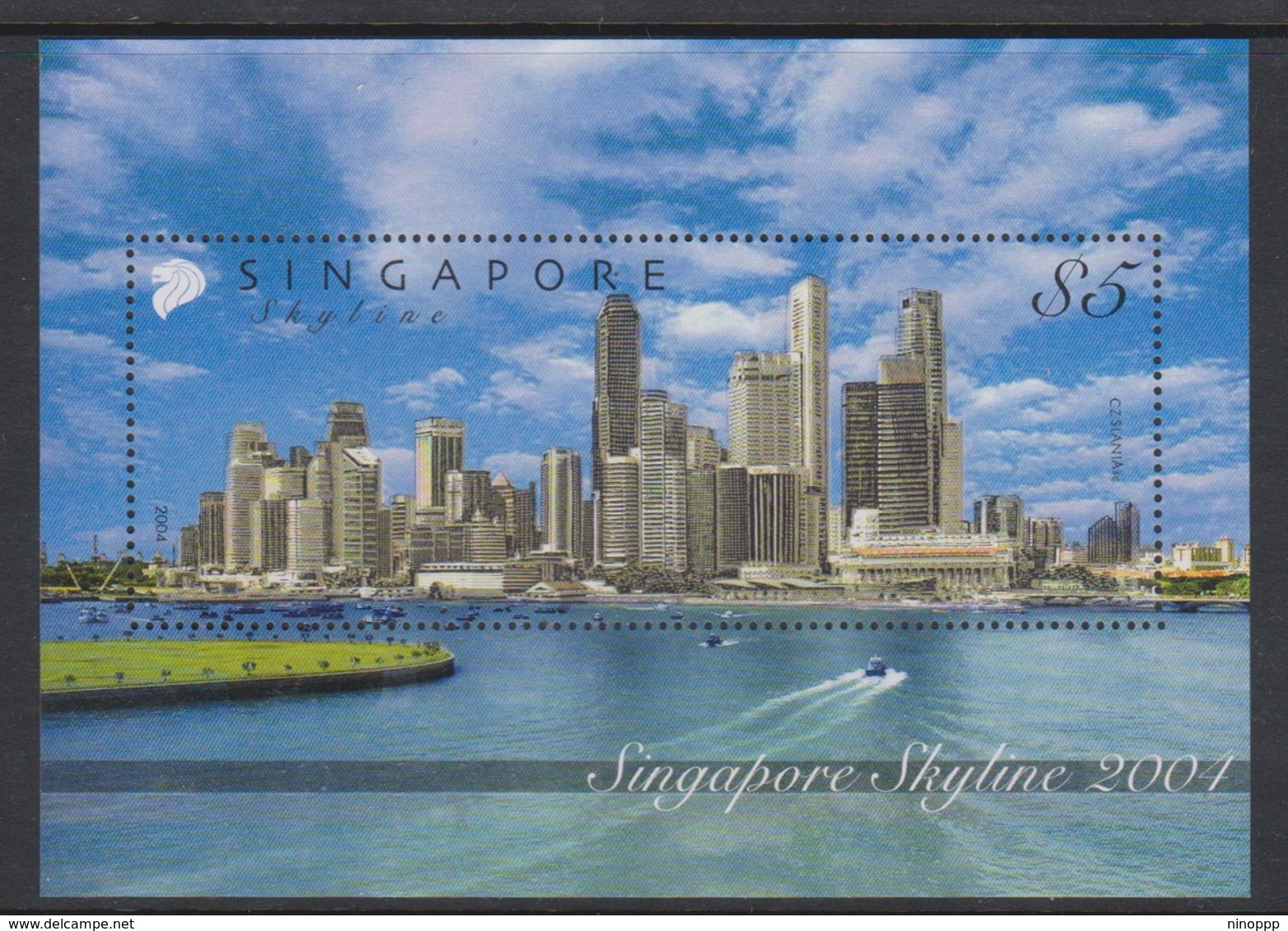 Singapore SO4-4M2 2004 Singapore Skyline, Miniature Sheet Mint Never Hinged - Singapore (1959-...)