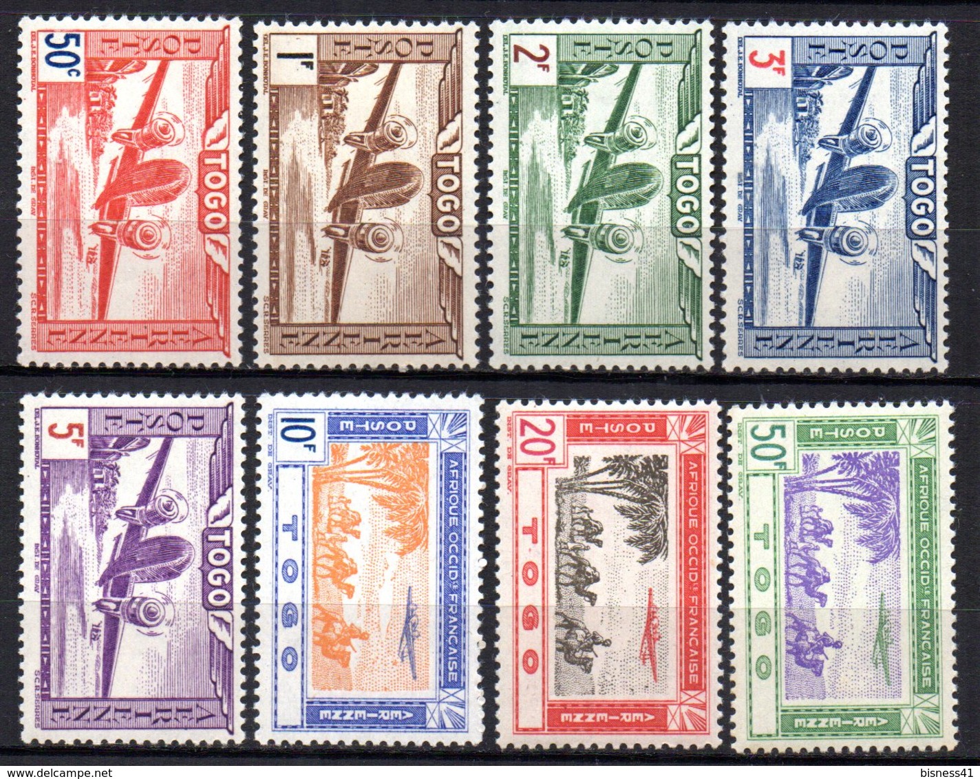 Col10   Togo PA  N° 9 à 16  Neuf X MH  Cote :  7,25 Euro Cote 2015 - Unused Stamps