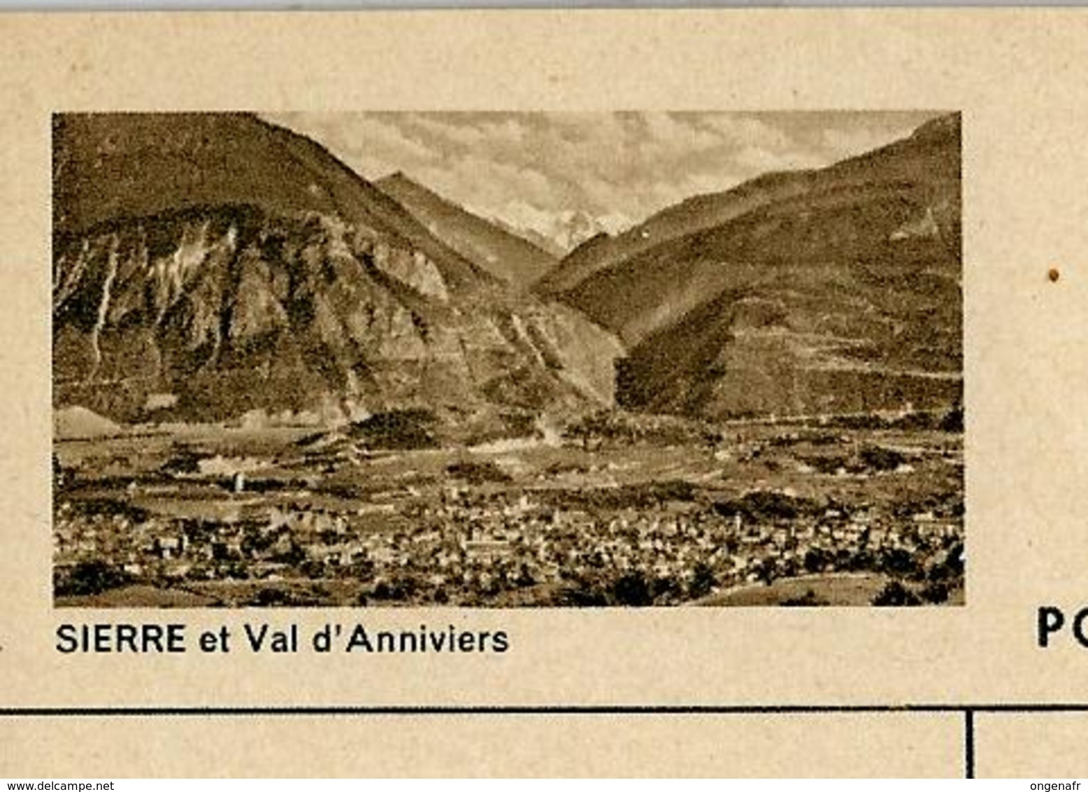 Carte Illustré Neuve N° 182 - 0336 F - SIERRE Et Val D'Anniviers   (Zumstein 2009) - Entiers Postaux