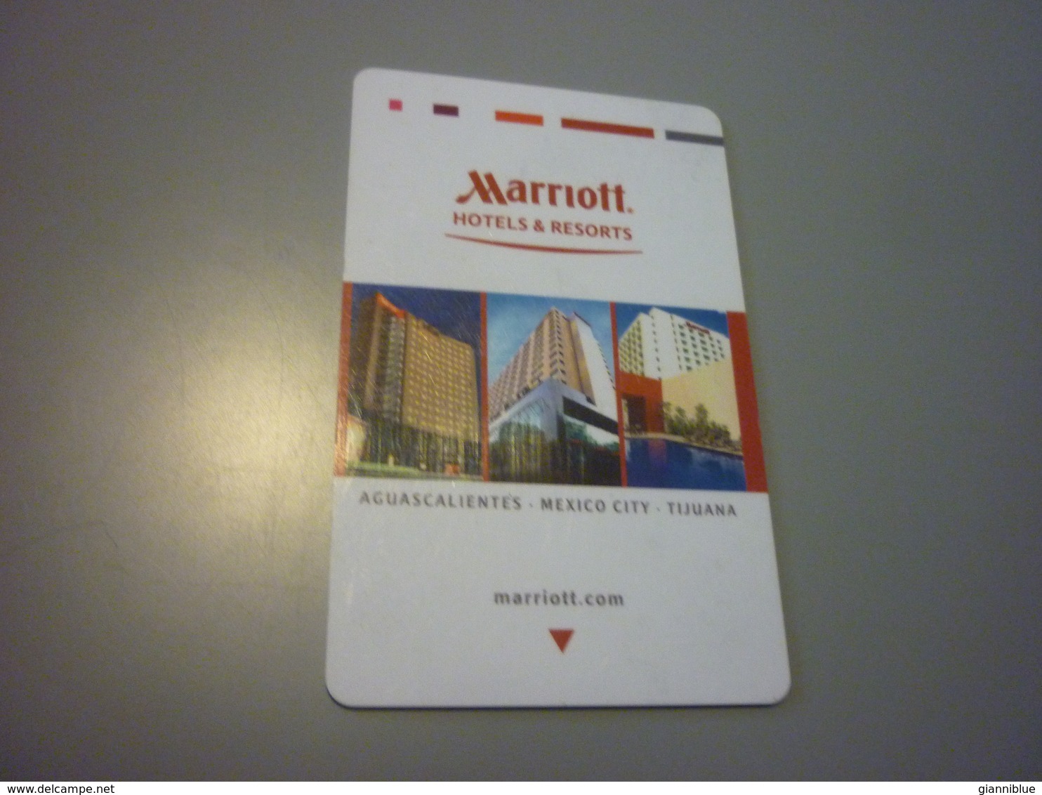 Mexico Tijuana Marriott Hotel Room Key Card - Cartes D'hotel