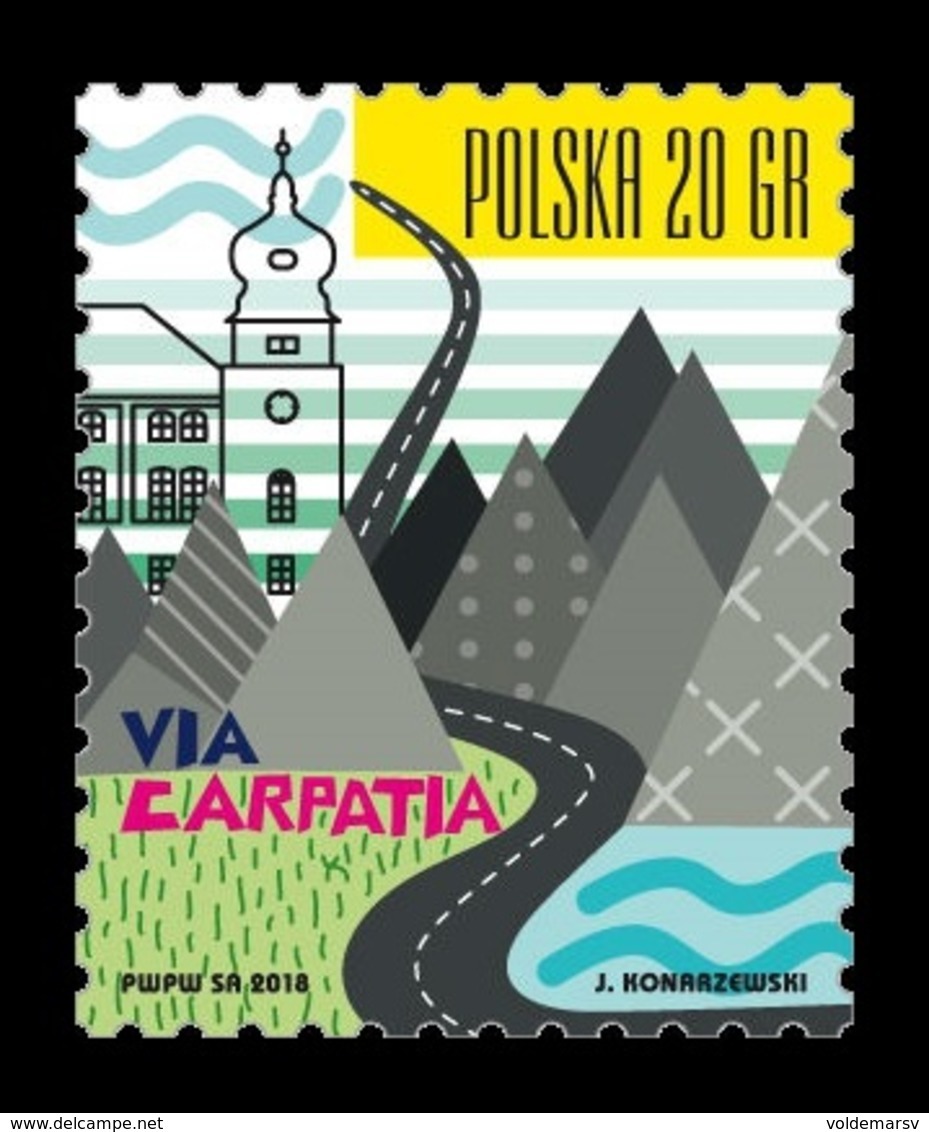 Poland 2018 Mih. 5022 Transnational Highway Network Via Carpatia MNH ** - Unused Stamps