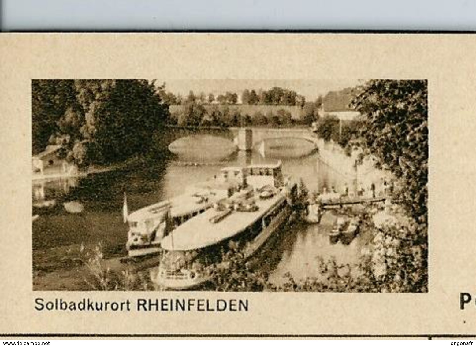 Carte Illustré Neuve N° 182 - 0342 F - Solbadkurort RHEINFELDEN  (bateau Vapeur)  (Zumstein 2009) - Entiers Postaux