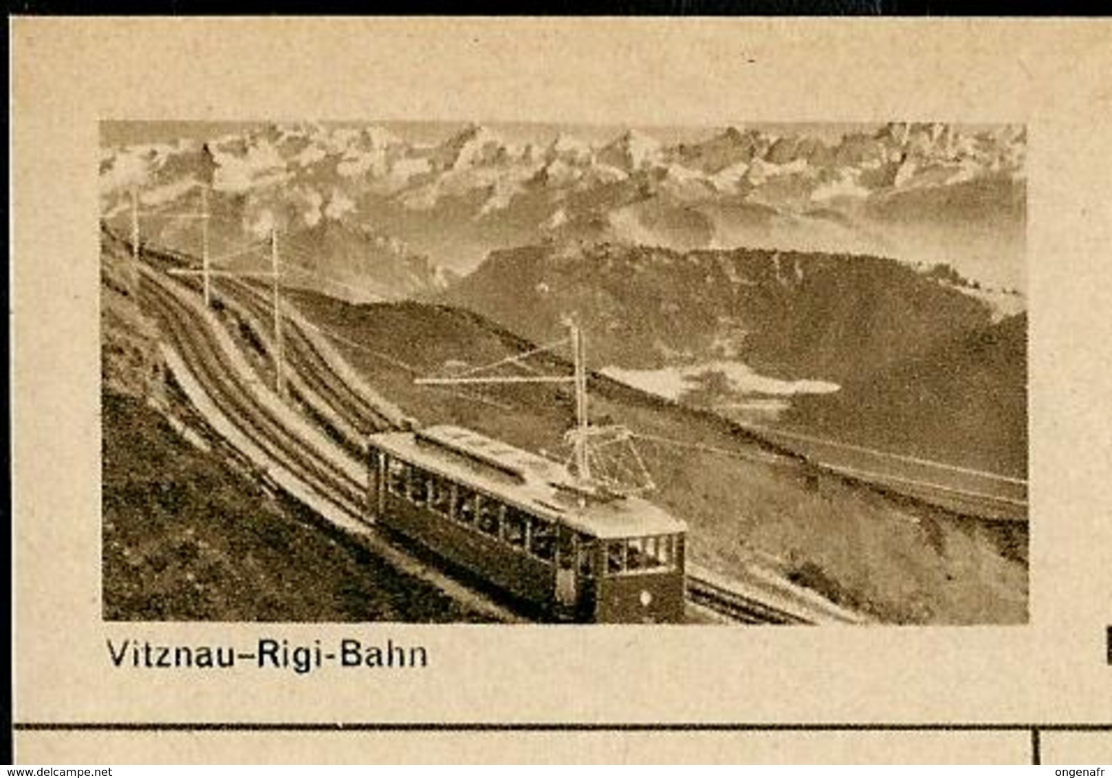 Carte Illustré Neuve N° 182 - 0372 F -  Vitznau-Rigi-Bahn (Zumstein 2009) - Entiers Postaux