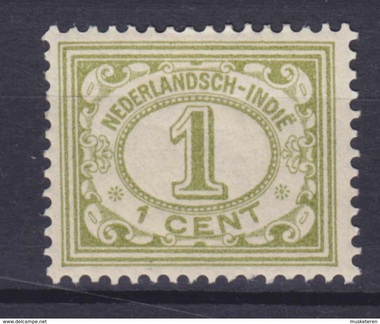 Netherlands Indies 1912 Mi. 108     1c. Ziffernzeichnung, MH* - Nederlands-Indië