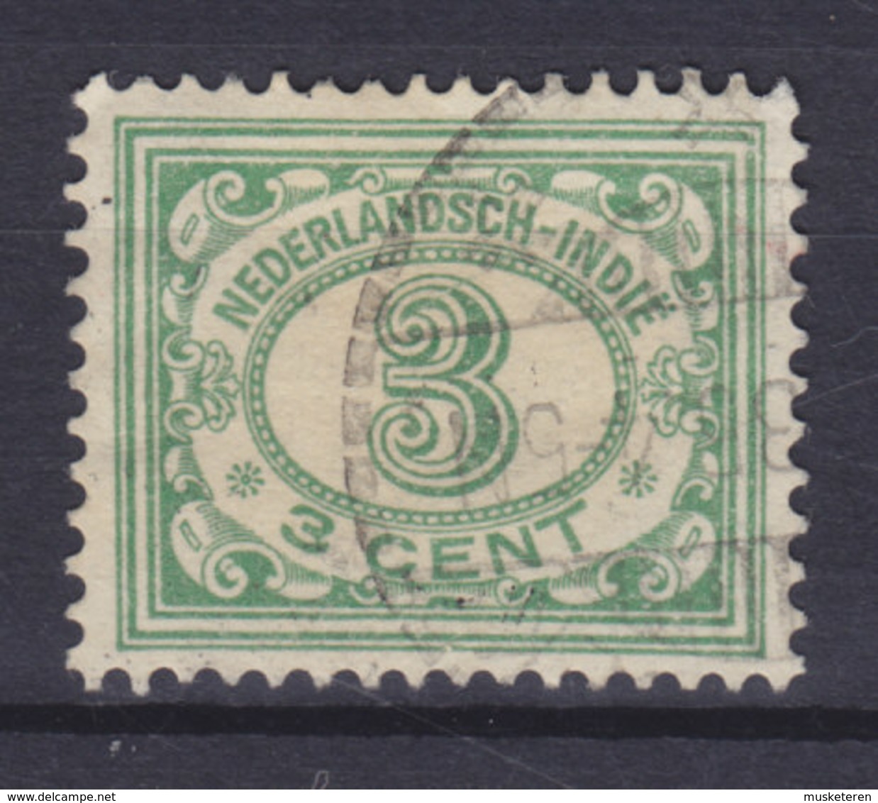 Netherlands Indies 1929 Mi. 157     3c. Ziffernzeichnung - Nederlands-Indië