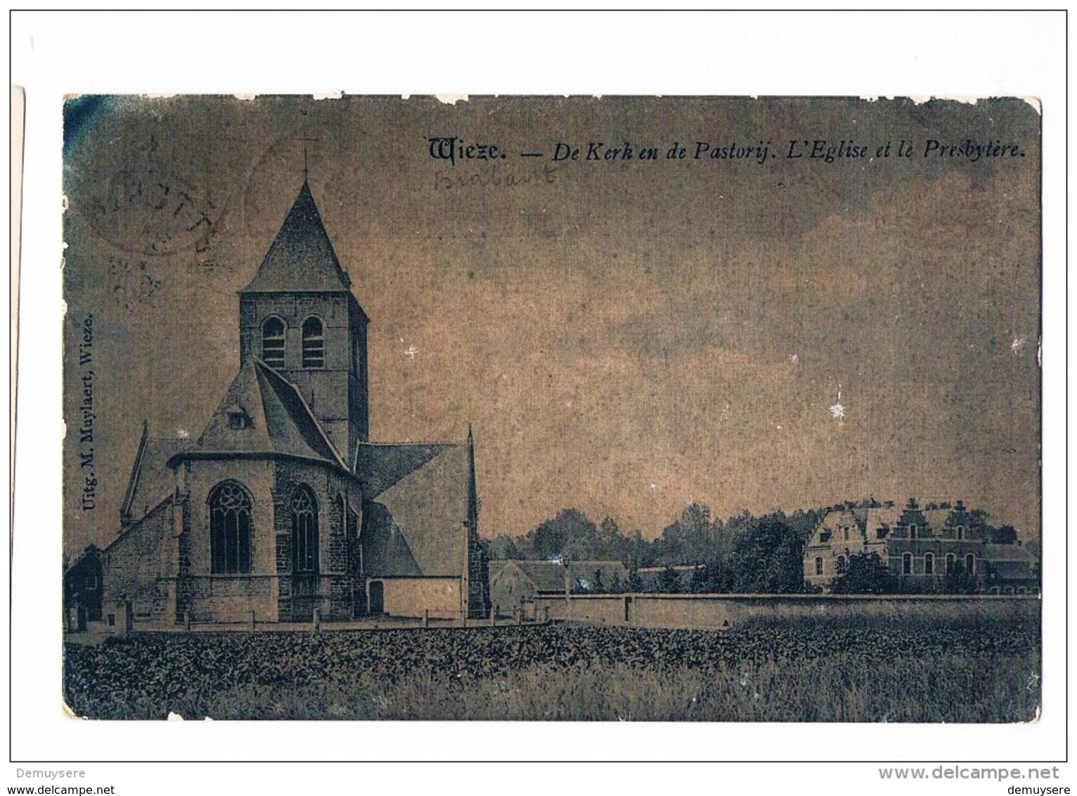 28767 - Wieze De Kerk En De Pastorij - L'eglise St Le Presbytere - Lebbeke