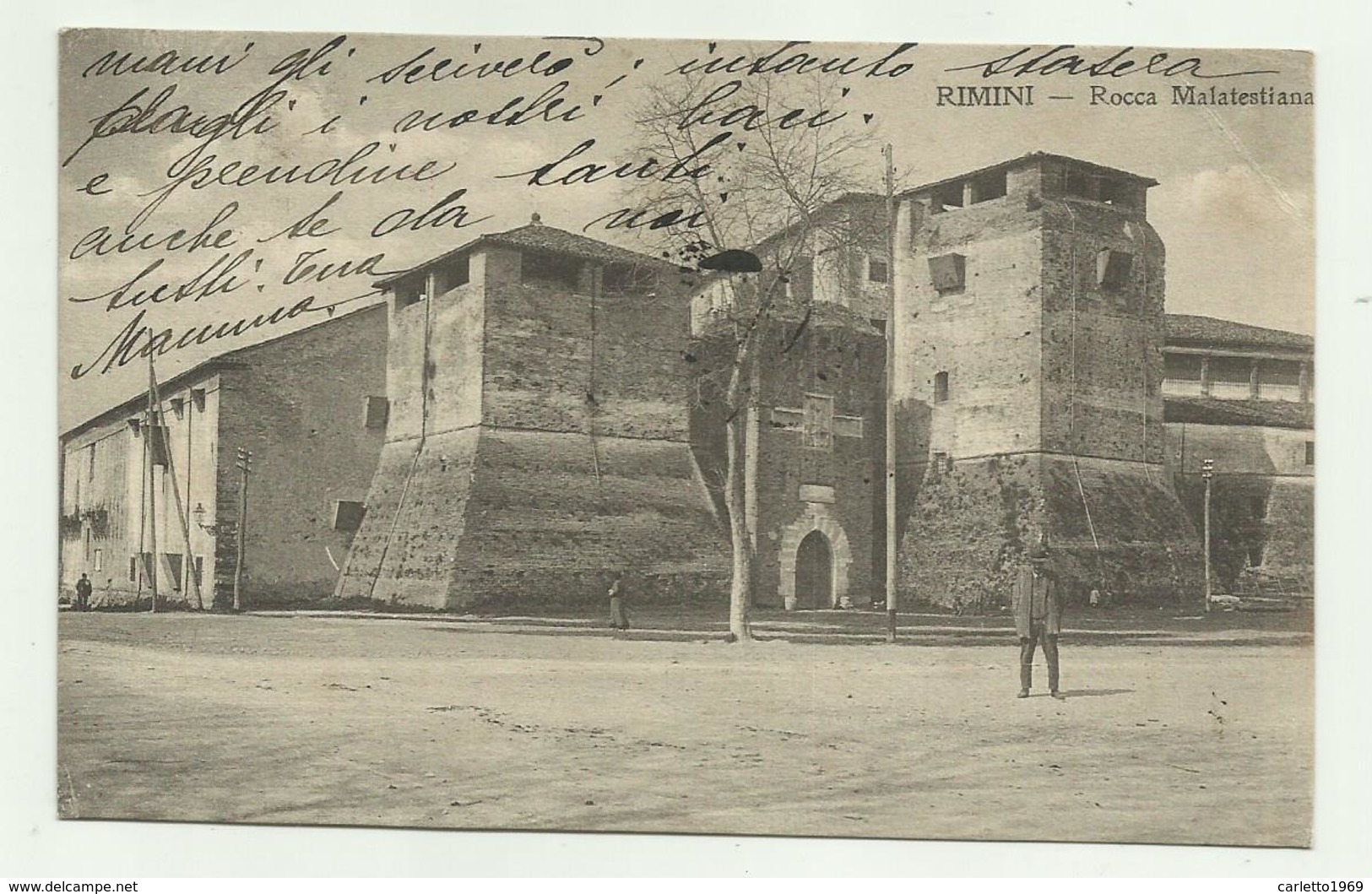 RIMINI - ROCCA MALATESTIANA - 1914 VIAGGIATA FP - Rimini