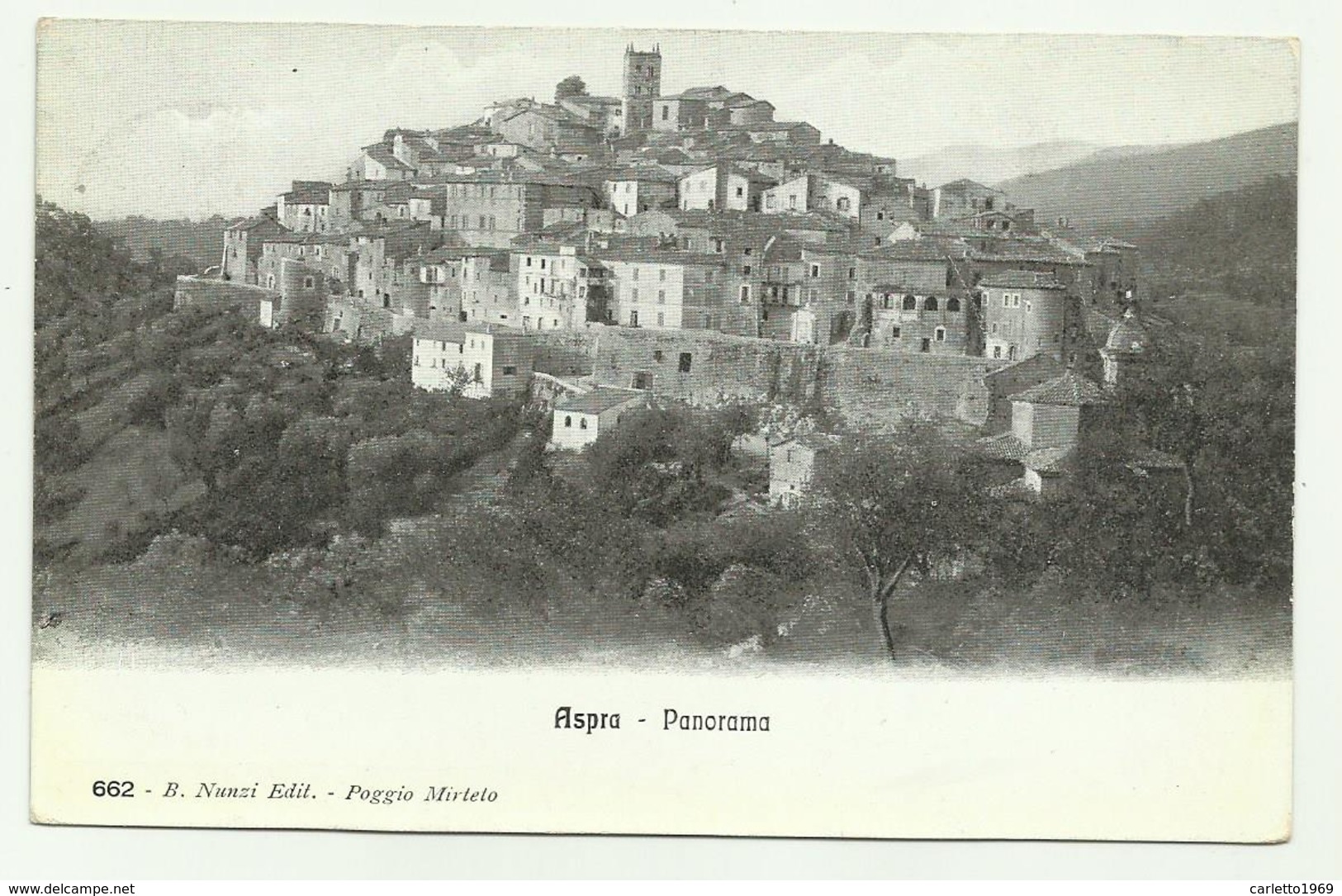 ASPRA PANORAMA 1913 VIAGGIATA FP - Rieti