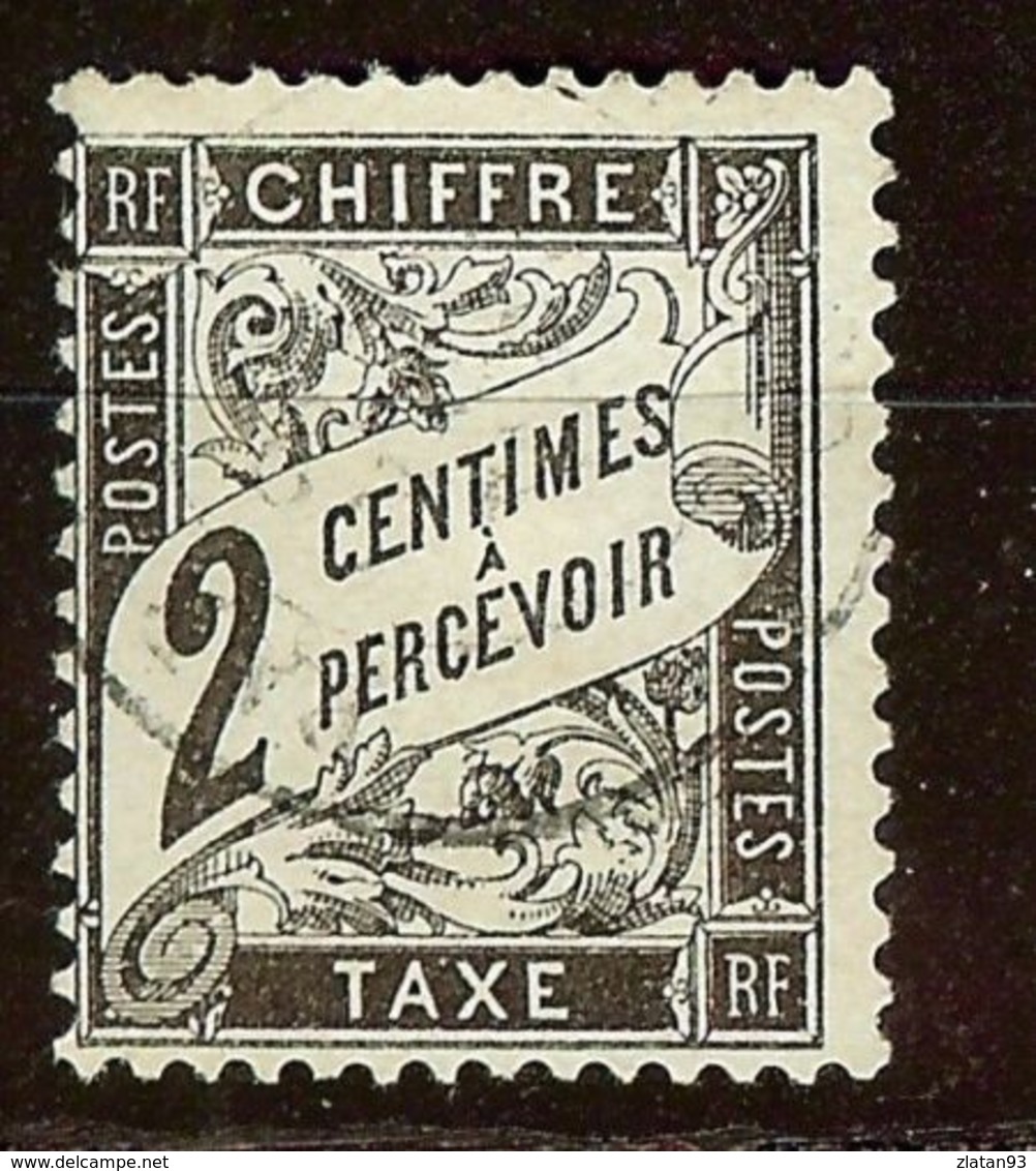 SUPERBE TAXE DUVAL N°11 2c Noir Oblitéré Cachet à Date Cote 30 Euro PAS D'AMINCI - 1859-1959 Used