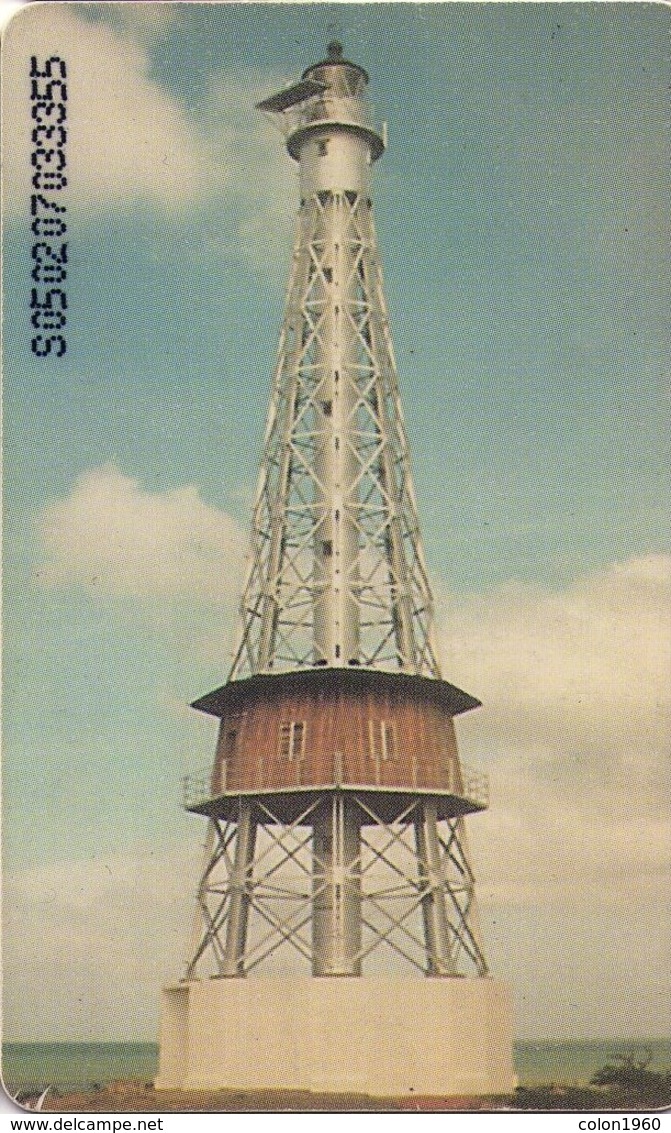TARJETA TELEFONICA DE VENEZUELA, FAROS DE VENEZUELA 4/8. VIGÍAS DEL MAR. FARO PUNTA MACOLLA - 05.02, VE-CAN2-0813 (673) - Lighthouses