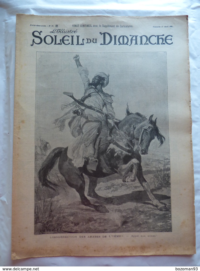 LE SOLEIL DU DIMANCHE  N° 16 Du 21/4/1901 L'INSURRECTION AU YEMEN - LEON TOLSTOI - Other & Unclassified