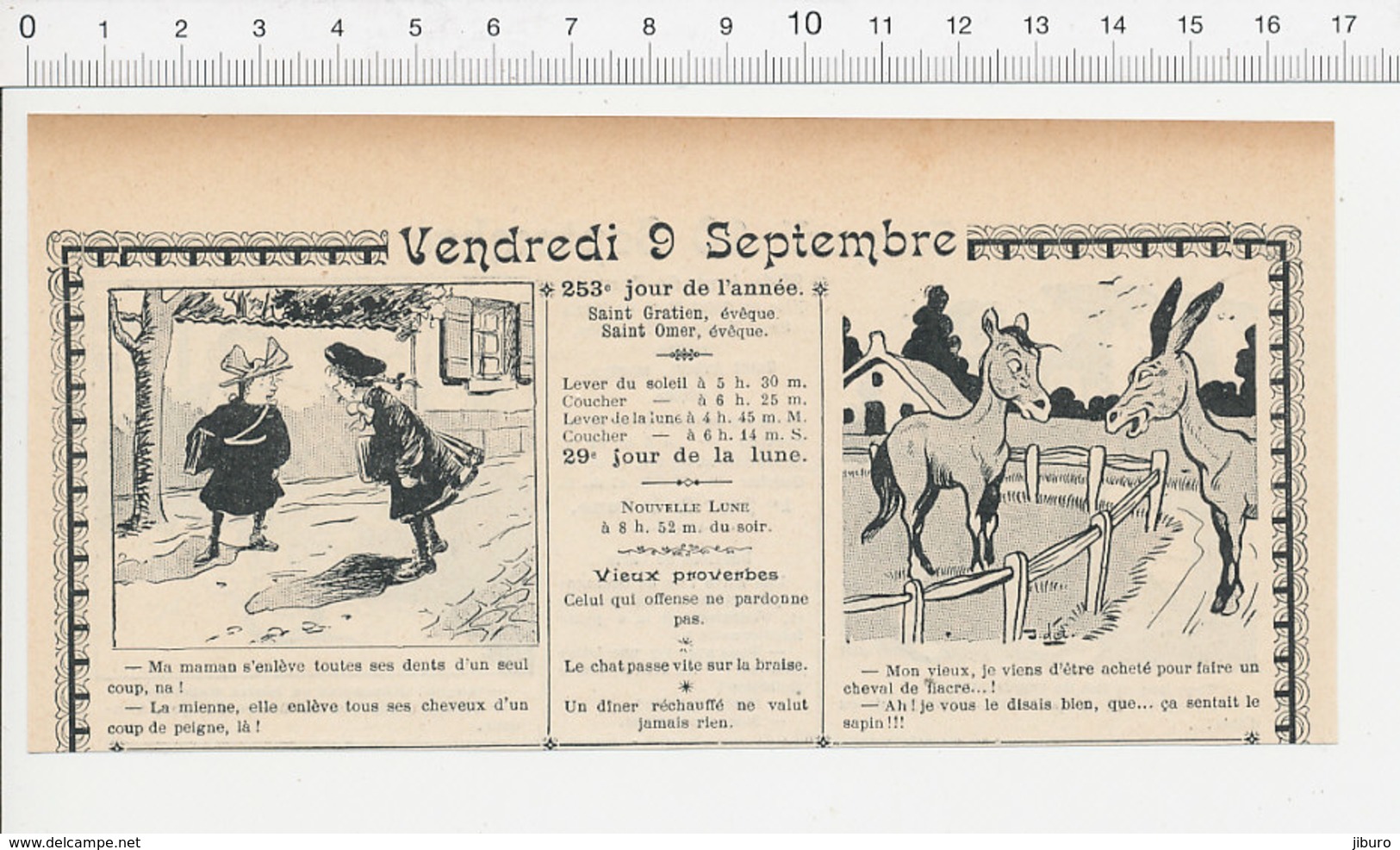 2 Scans Humour De 1904 Beurre D'anchois Beurre D'Isigny / Dentier Perruque Cheveux Cheval De Fiacre 223S - Non Classés