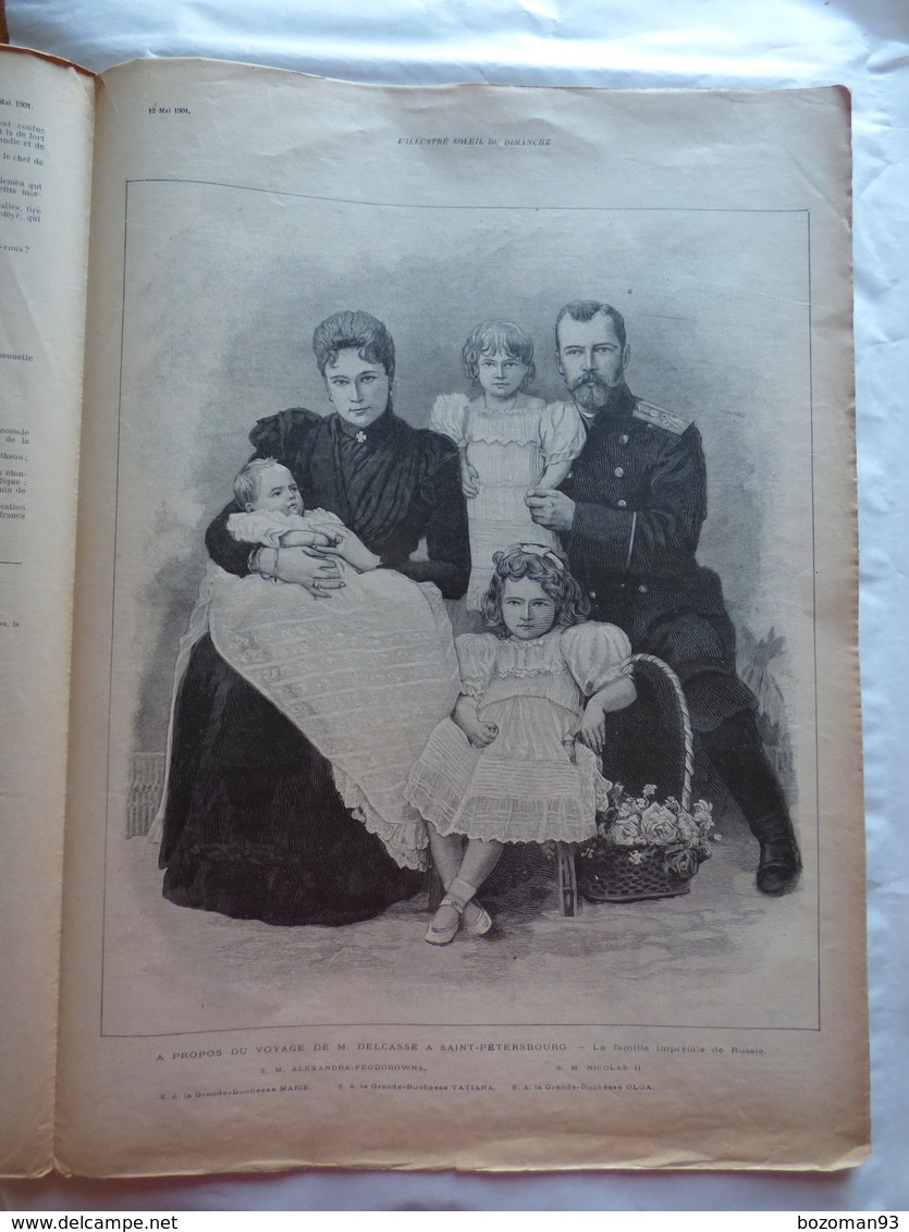 LE SOLEIL DU DIMANCHE  N° 19 Du 12/5/1901 FAMILLE IMPERIALE RUSSE - LE VERNISSAGE - HEROISME DE LA ROCHEJAQUELEIN - Other & Unclassified