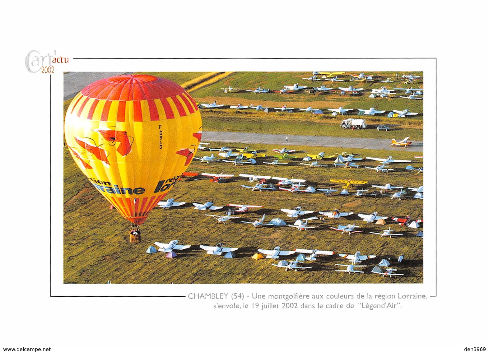 CHAMBLEY - Une Montgolfière Aux Couleurs De La Région Lorraine S'envole Dans Le Cadre De "Légend' Air" - Avions - Chambley Bussieres