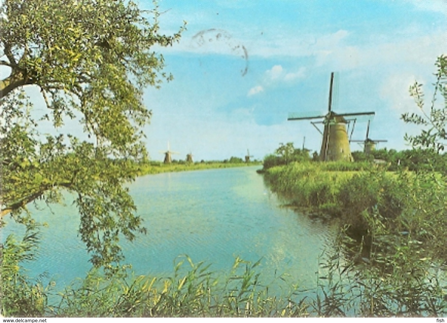 Netherlands & Circulated, Windmill, Hollandse, Molen, Chester, Queensferry Scotland 1986 (6888) - Kinderdijk