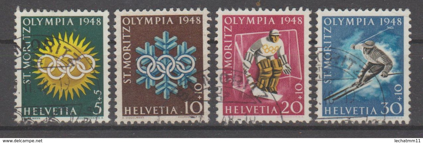 Jeux Olympiques D'hiver 1948 - Oblitérés