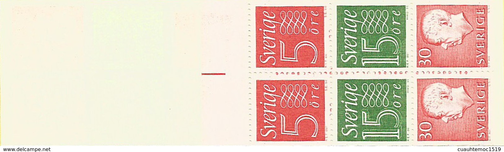 Schweden 1966: Nr. MH11a (H-Blatt 36) Ziffer/König Gustav VI. Adolf #H1 - 1951-80