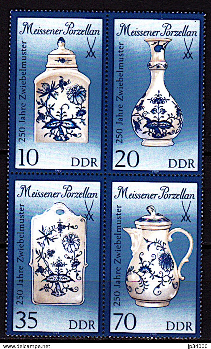 ALLEMAGNE - DDR Porcelaine Série Emise En 1989  MNH, Neuf Avec Charnière - Porcelaine