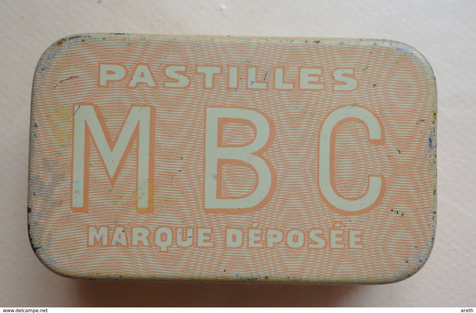 Ancienne Boite Métal  M.B.C. Pastilles Antiseptique & Anesthésique -  Etabts GOY - Pharmacie - Dozen