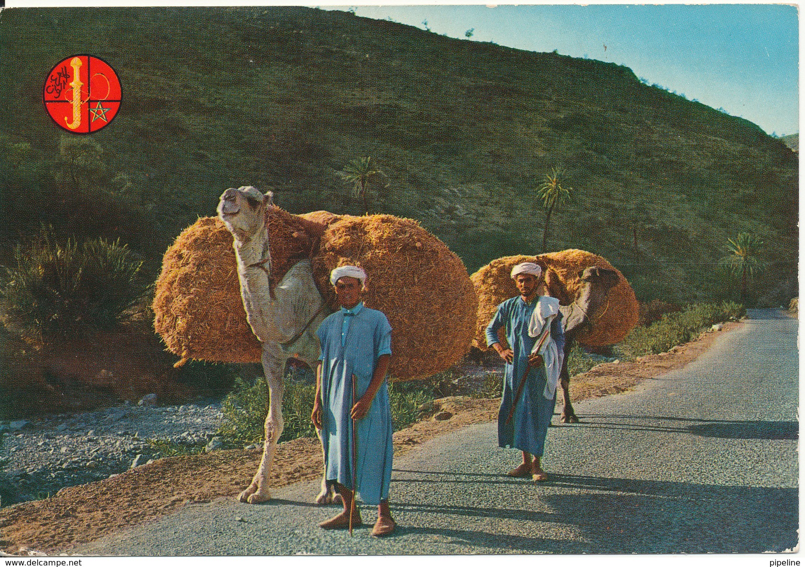 Morocco Postcard Sent To Denmark 22-11-1976 (Towards Atlas) - Other & Unclassified