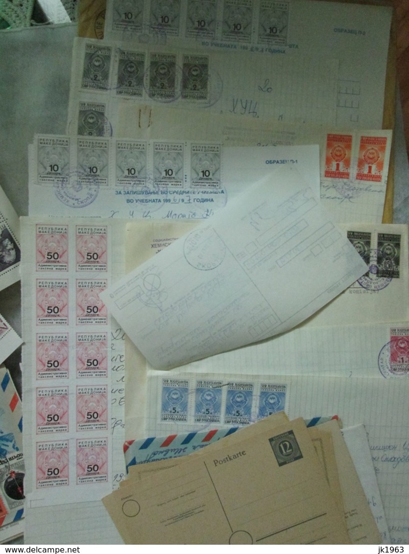 BIG LOT, 300+ COVERS, POSTCARDS, TELEGRAMS; 2000+ WORLDWIDE STAMPS, AND OTHER, SEE 44 PHOTOS