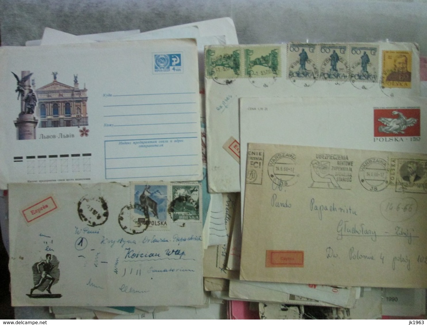 BIG LOT, 300+ COVERS, POSTCARDS, TELEGRAMS; 2000+ WORLDWIDE STAMPS, AND OTHER, SEE 44 PHOTOS