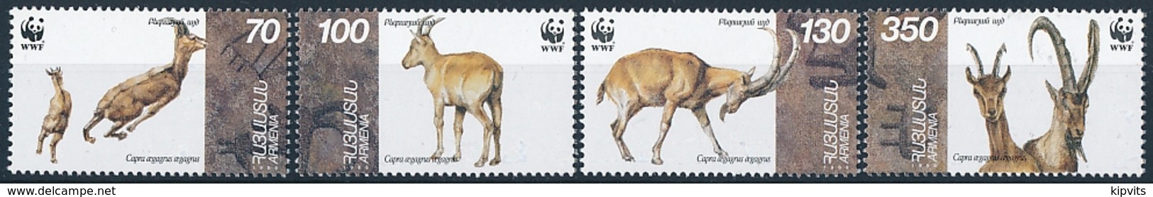 Mi 298-301 WWF World Wildlife Foundation / Bezoar Ibex Wild Goat Capra Aegagrus Aegagrus - Armenia