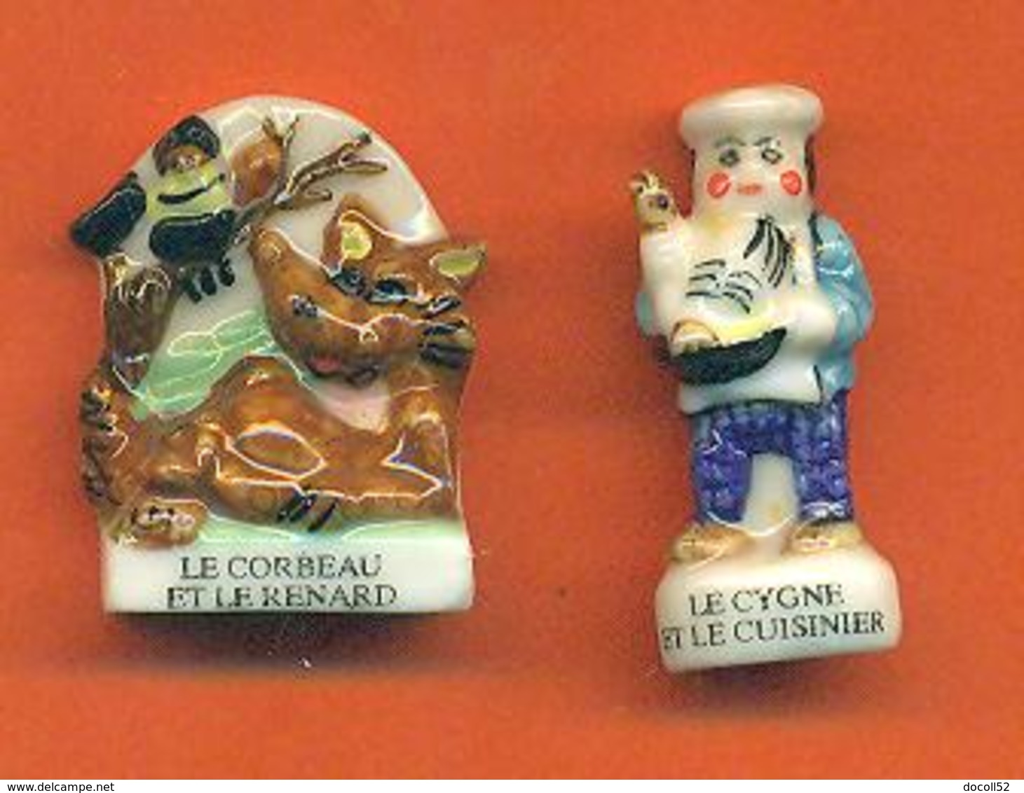 Lot De 2 Feves De La Serie Bonjour Maitre De La Fontaine 2000 - Geschichte