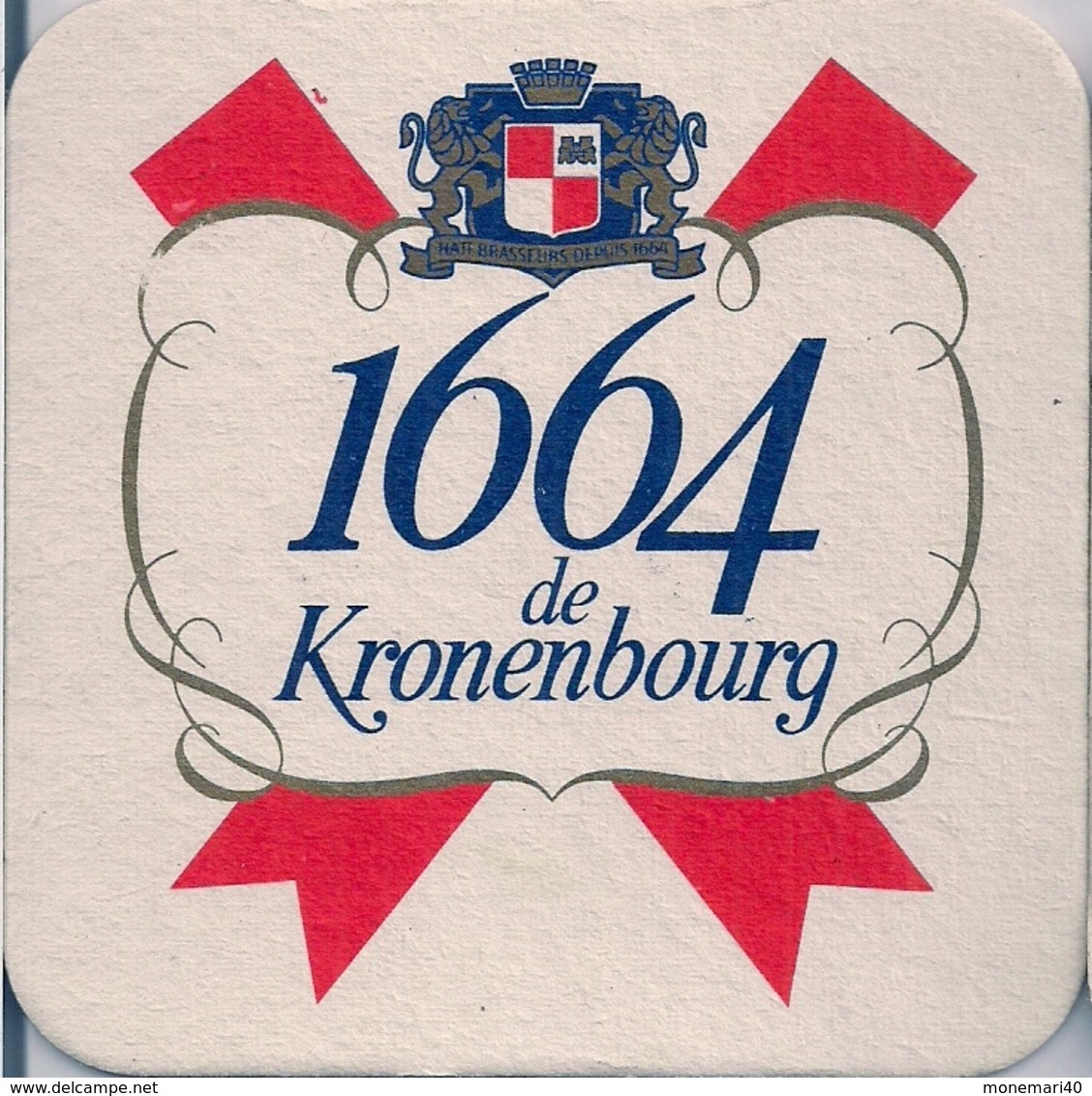SOUS-BOCK - 1664 De KRONENBOURG.- Au Verso - 'GUIDE KRONENBOURG DU NORD PAS DE CALAIS AUTEHNTIQUE' (680 Pages). - Bierdeckel