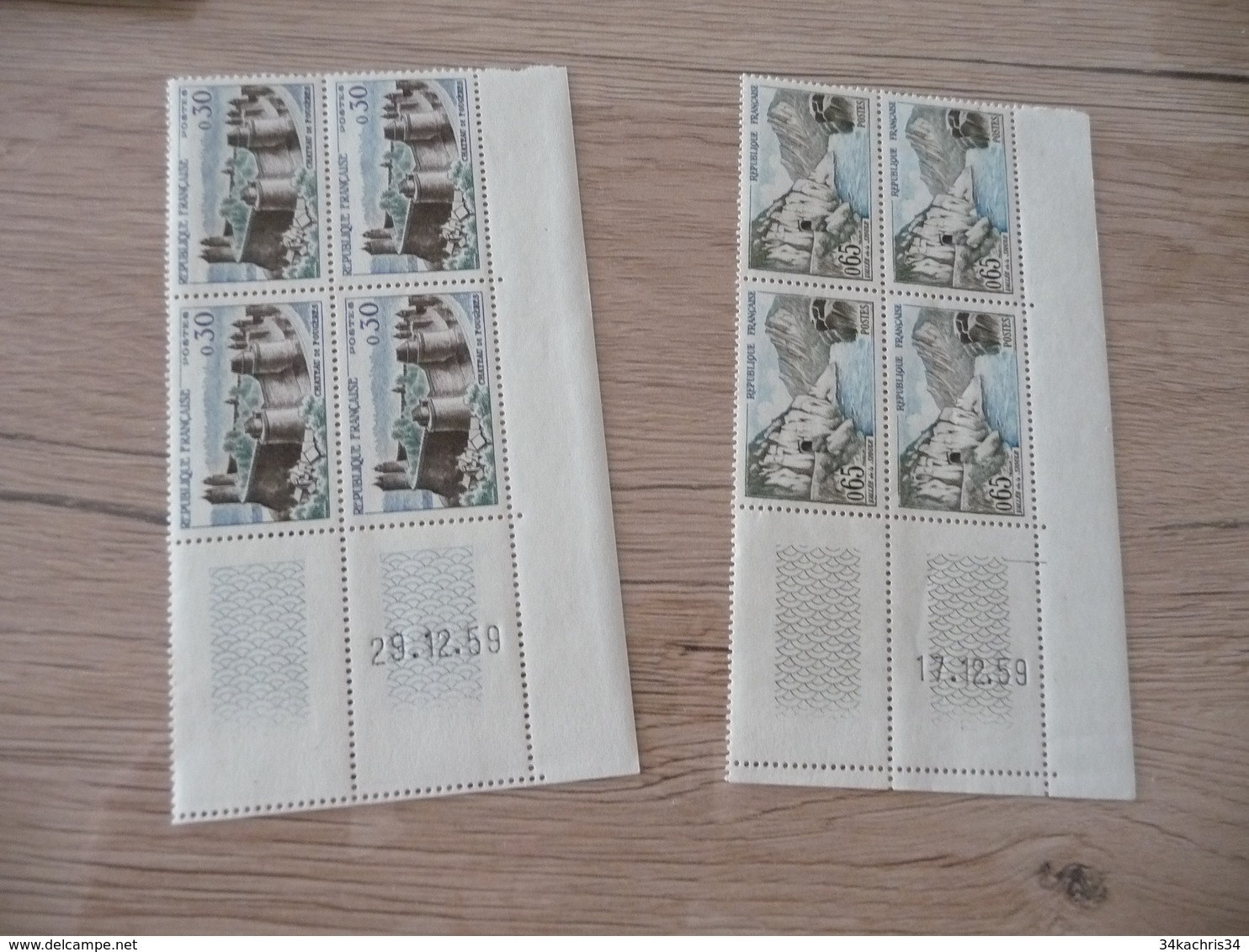 Coin Daté TP N° N° 1235 à 1241 Sans Charnière Un Petit Défaut Sur Un TP - 1960-1969