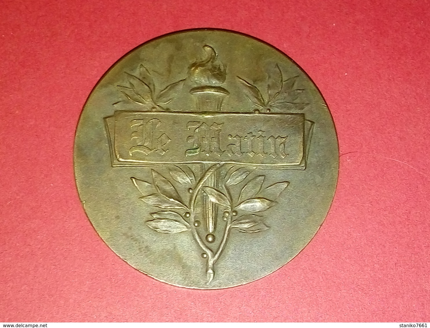 SUPERBE MÉDAILLE EN BRONZE 1930 ?  LE MATIN Par FRAISSE Voir Photos Dia.50 Mm 56.53 Gr - Autres & Non Classés