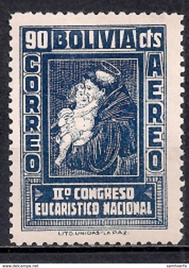 Bolivia 1939 - Airmail Stamps - The Second National Eucharistic Congress - Bolivia