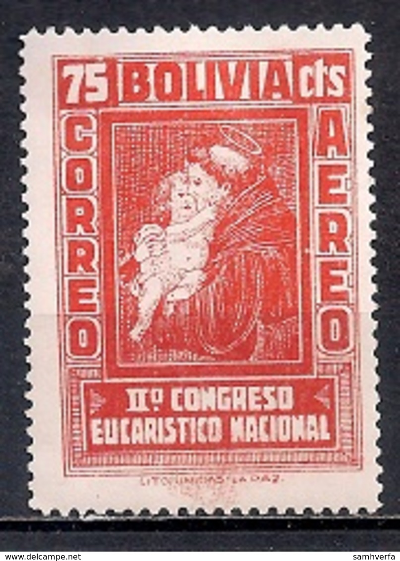 Bolivia 1939 - Airmail Stamps - The Second National Eucharistic Congress - Bolivia