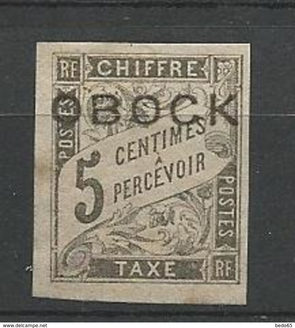 OBOCK TAXE N° 9 NEUF* CHARNIERE  TB / Signé BRUN - Ungebraucht