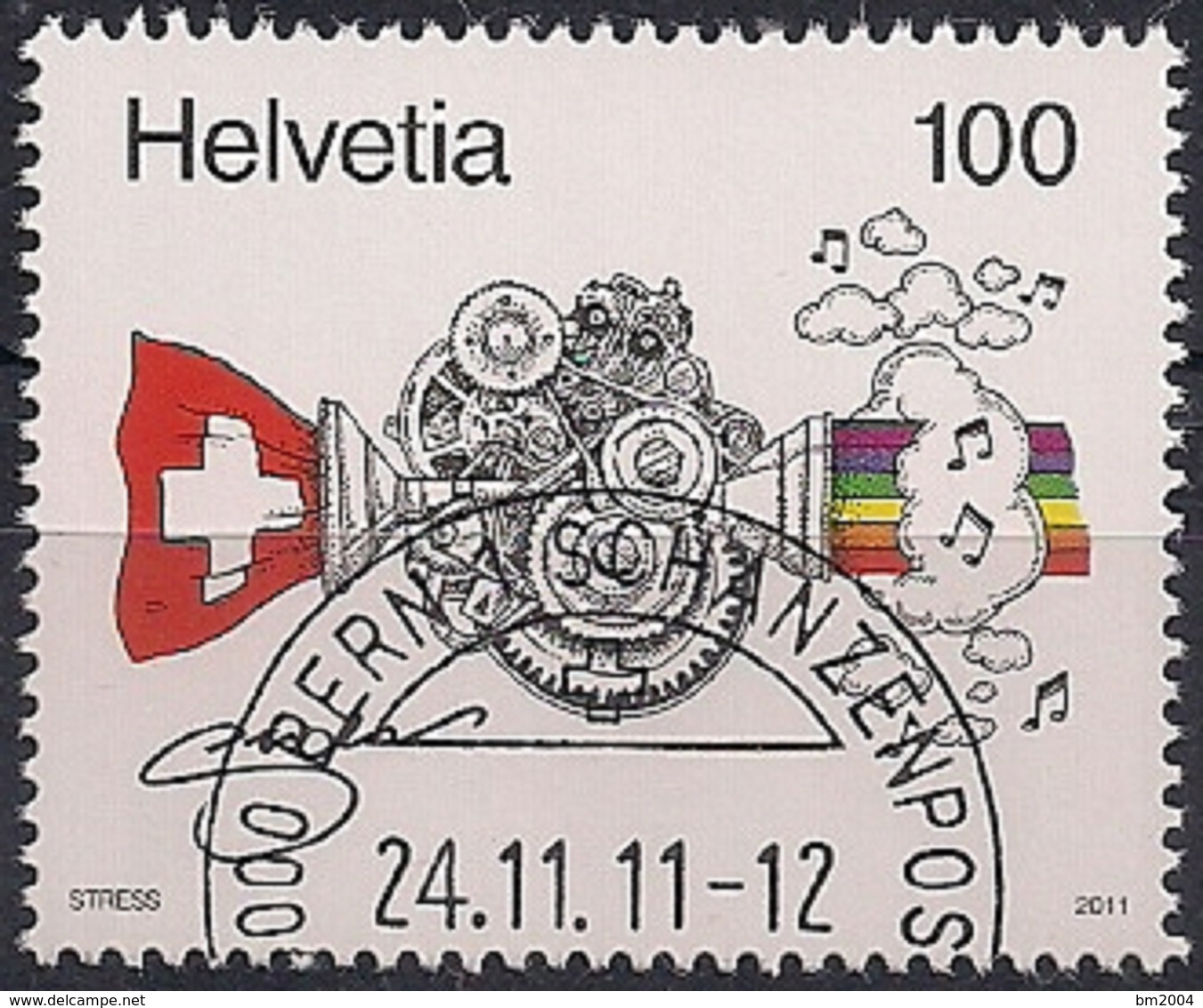 2011 Schweiz Mi.  2227 FD-used  Vision Der Schweiz; Grafik Von Stress - Oblitérés