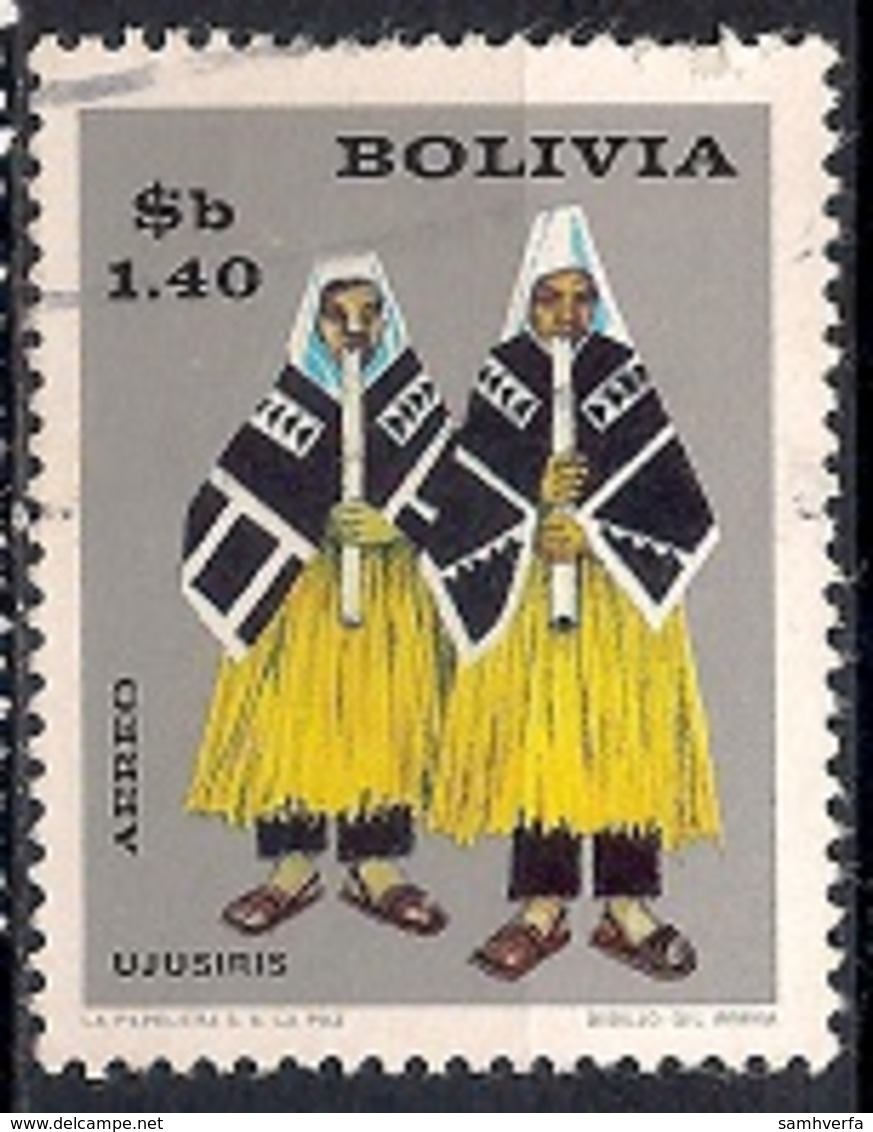 Bolivia 1968 - Airmail - The 9th Congress Of The UPAE, Postal Union Of The Americas And Spain, Bolivian Folklore - Bolivia