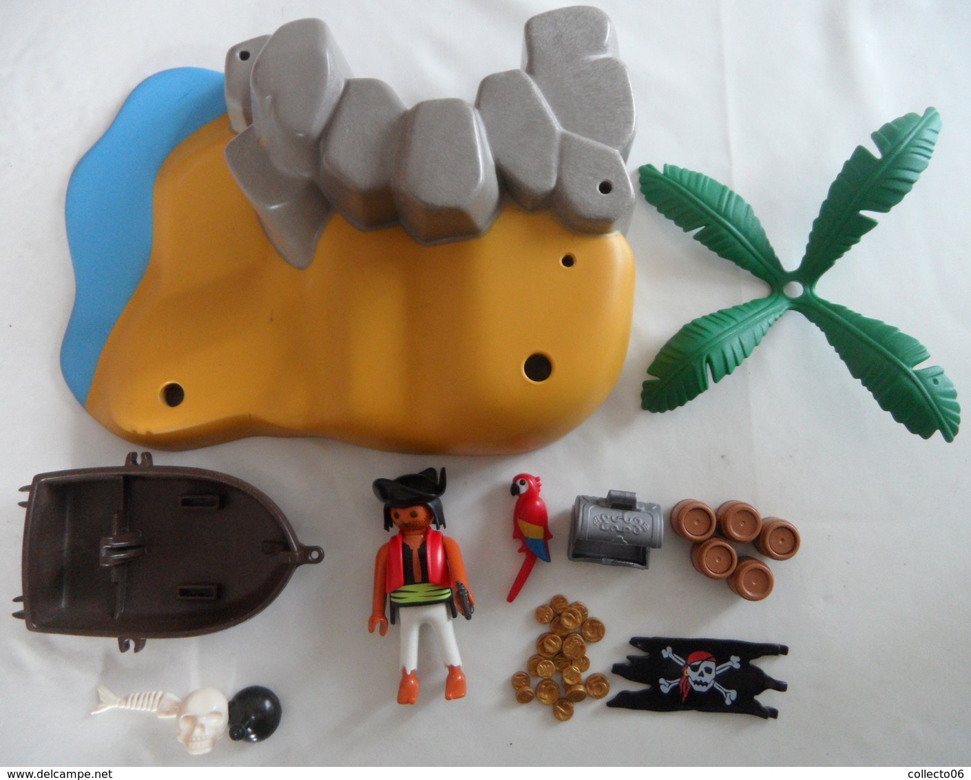 Lot De Pièces Diverses Playmobil 4139 Superset île Aux Pirates - Playmobil