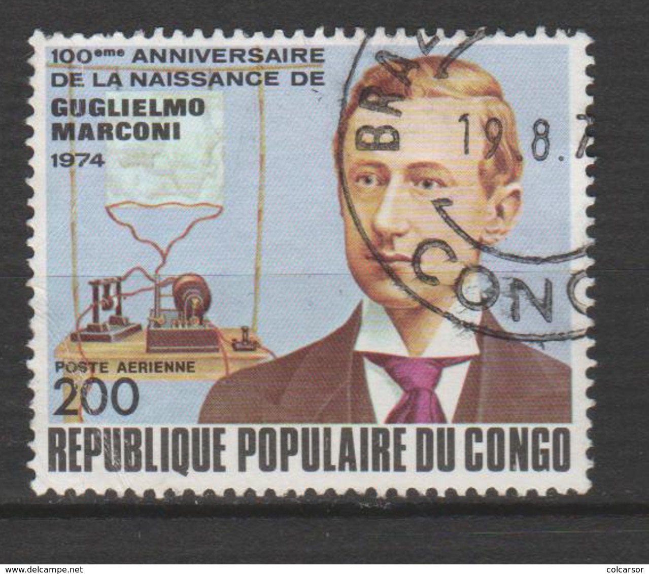 CONGO ;P.A. N° 203 " MARCONI" - Oblitérés