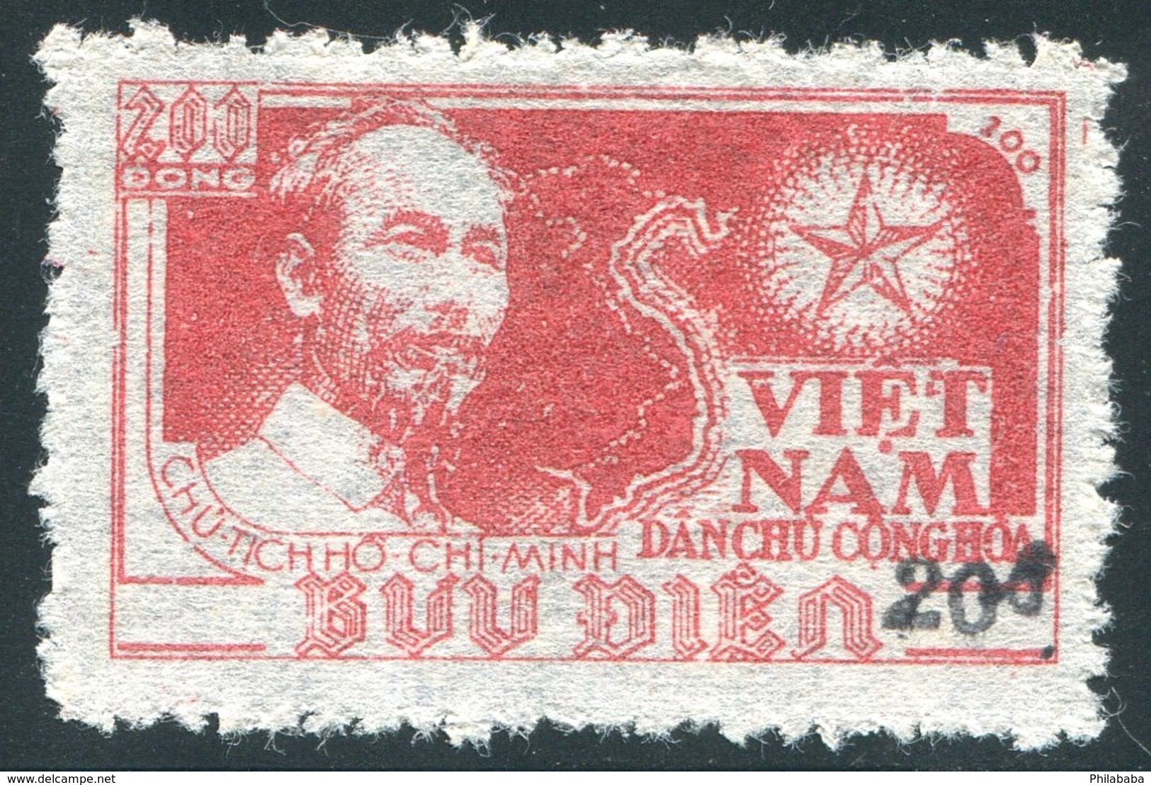 NORD VIETNAM 1954  YT N° 80M (*)  (Surcharge Noire) - Vietnam