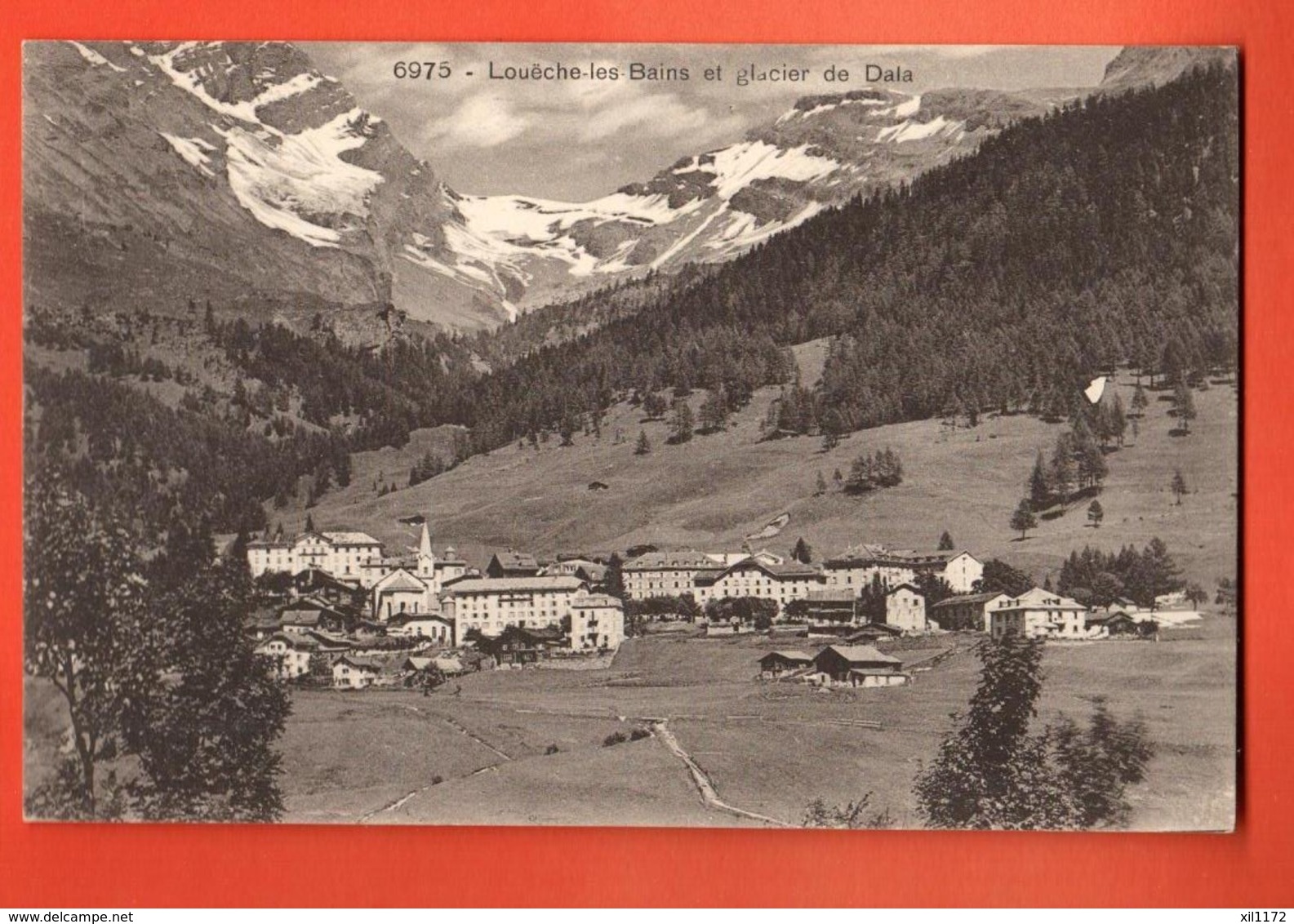 EBD-23 Loèche-les-Bains Leukerbad Et Glacier De Dala Non Circulé - Loèche