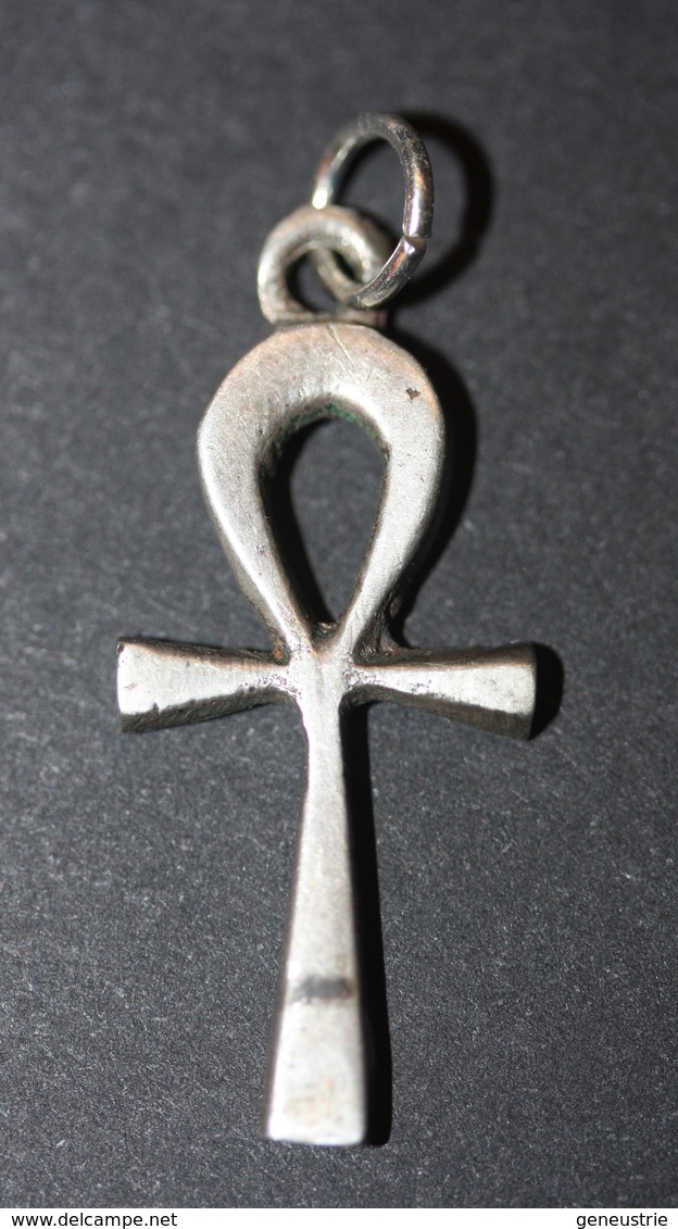 Pendentif Médaille Religieuse Croix égyptienne Ankh égyptien - Argent Poinçon - Egypte - Silver Religious Medal - Religion & Esotérisme