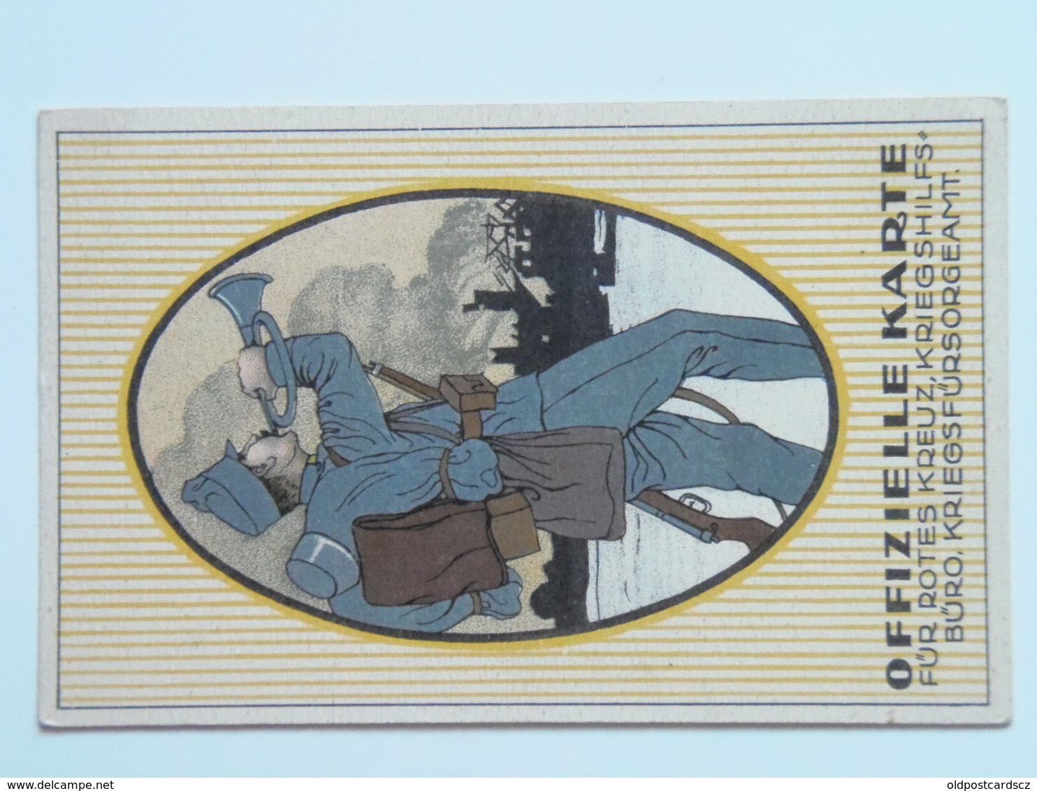 5176 Prima Guerra Pubblicitaria Militare 1916 Offizielle Postkarte Fur Rotes Kreuz Kriegshilfsburo No 14 - Weltkrieg 1914-18