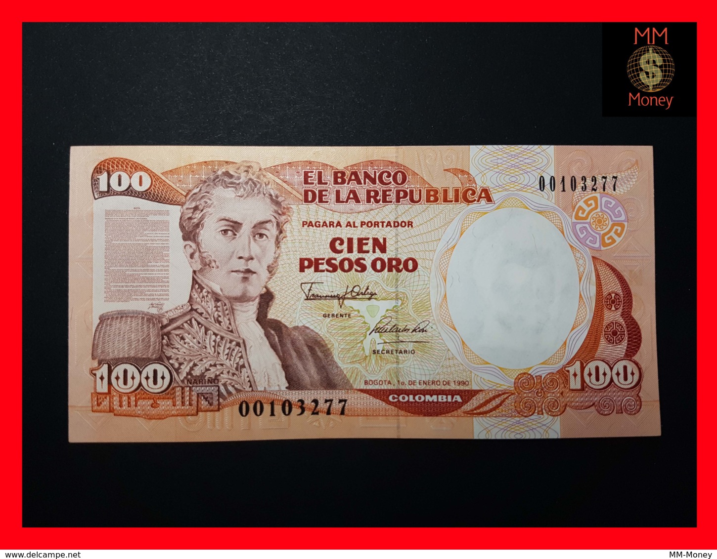 COLOMBIA 100 Pesos Oro 1.1.1990  P. 426 E UNC - Colombia