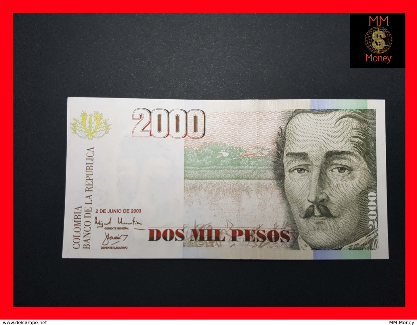 COLOMBIA 2.000 2000 Pesos 2.6.2003 P. 451  UNC - Colombia