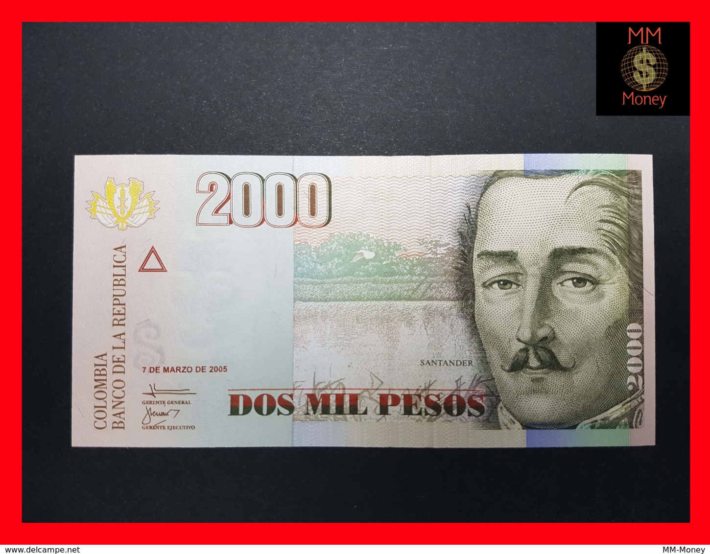 COLOMBIA 2.000 2000 Pesos  7.3.2005 P. 457 UNC - Colombie