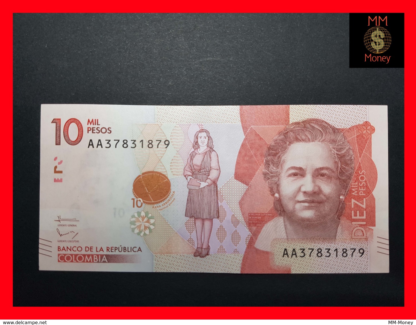 COLOMBIA 10.000 10000 Pesos  19.8.2015 P. 460 UNC - Colombia