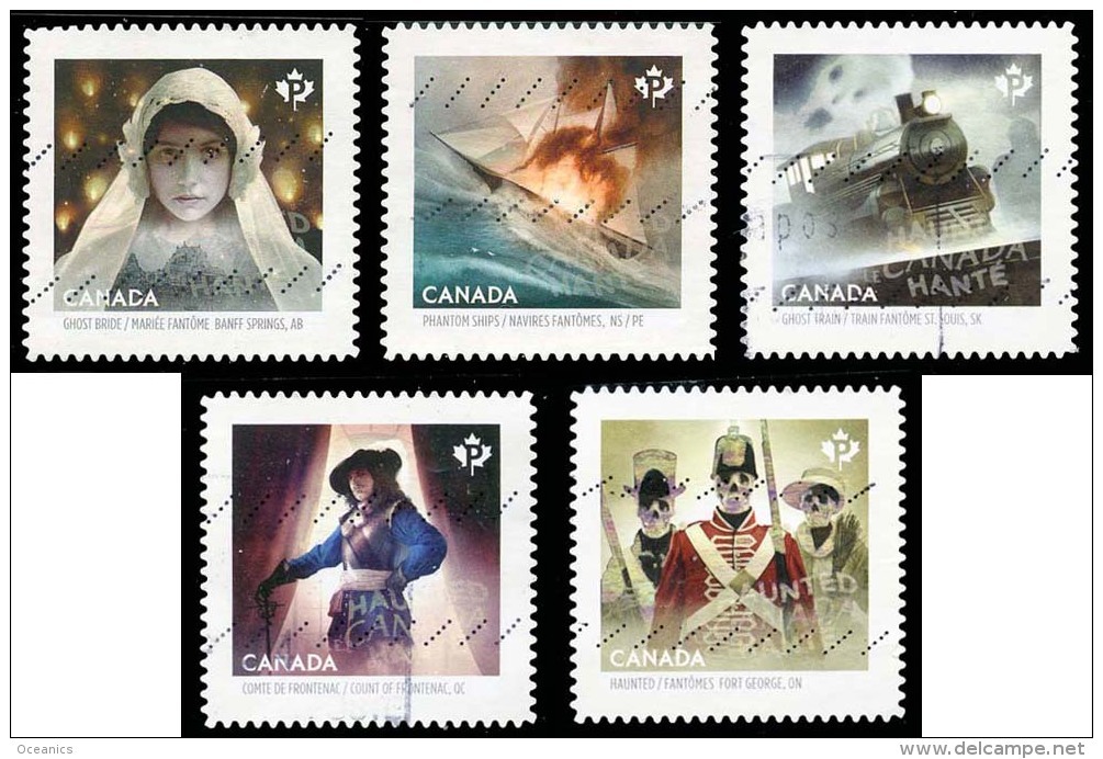 Canada (Scott No.2749-53 - Le Canada Hanté / Haunted Canada)+ (o) Série / Set - Oblitérés